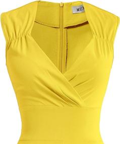 img 2 attached to MUXXN Sweetheart Neckline Sleeveless Vintage Women's Clothing via Dresses