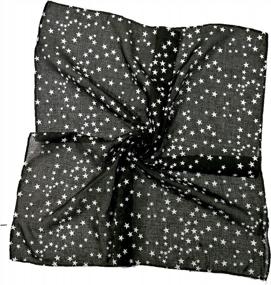 img 2 attached to 24X24 Unisex Cotton Square Bandanas Scarves By Shanlin - Stylish & Versatile!