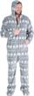 👨 men's fleece hooded footed onesie pajamas by sleepytimepjs logo