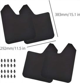 img 3 attached to XUKEY F-Series Mud Flaps - Ultimate Splash Guards For Ford F-150, F-250, F-350, F-450, F-550, F-600, F-650, F-750 And F150, F250 Trucks - High-Quality Mudguards And Fender Flares
