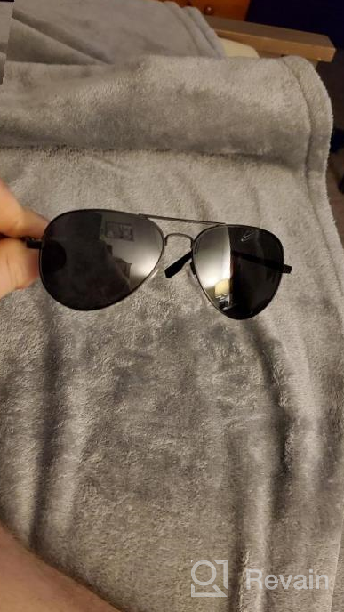img 1 attached to 🕶️ Polarized Aviator Sunglasses for Men and Women - Metal Frame, 100% UV400 Protection Lens, 58mm review by Jazz Rajasingam