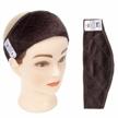 gex wig grip band adjustable wig comfort band headband flexible velvet scarf wig comfort non-slip adjustable fasten wig bands with arch extra hold for women (brown) logo