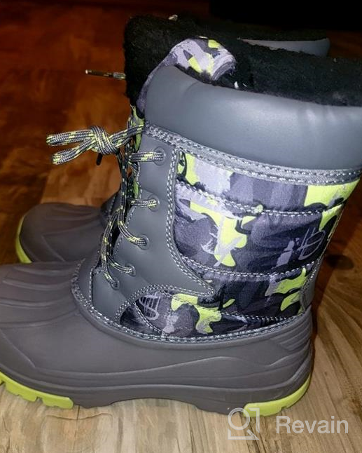 img 1 attached to 🥾 KALUQI Boys' Outdoor Waterproof Winter Shoes and Boots: Brave the Cold in Style! review by Romas Pennington