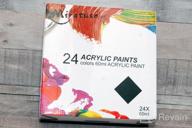 img 1 attached to Get Creative With Miratuso'S 24-Color Acrylic Paint Set For Artists, Students, And Kids – Non-Toxic, Pigmented, And Perfect For Canvas And Wood Projects! review by David Turner
