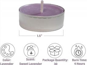 img 2 attached to 30 свечей CandleNScent с ароматом лаванды для чая, изготовленных с ароматом премиум-класса в США