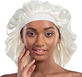 img 4 attached to Alnorm Double Layered Bonnet Oversized Tools & Accessories - Bathing Accessories
