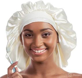 img 3 attached to Alnorm Double Layered Bonnet Oversized Tools & Accessories - Bathing Accessories