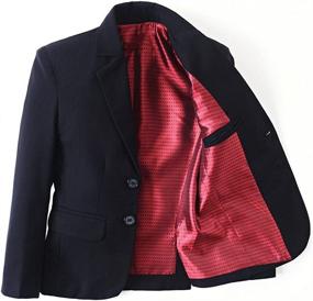 img 3 attached to 👔 Yanlu Formal Tuxedo Blazer Necktie Boys' Clothing and Suits & Sport Coats: Stylish Options for Formal Occasions