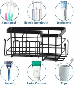 img 3 attached to Organize Your Toothbrushes And Toothpaste With HappyHapi'S Rustproof Adhesive Holder For Bathrooms And Campers