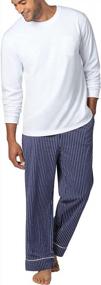 img 4 attached to 100% Cotton Men'S Plaid Pajama Sets From PajamaGram