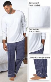 img 1 attached to 100% Cotton Men'S Plaid Pajama Sets From PajamaGram