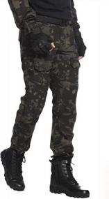 img 3 attached to AKARMY Мужские водонепроницаемые походные штаны - тактическая боевая военная одежда для работы на открытом воздухе BDU Cargo Multi-Pocket Workwear