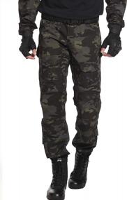 img 4 attached to AKARMY Мужские водонепроницаемые походные штаны - тактическая боевая военная одежда для работы на открытом воздухе BDU Cargo Multi-Pocket Workwear