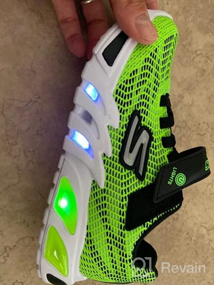 img 1 attached to Skechers Flex-Glow Elite Sneaker - Unisex Kids review by Jamal Sandridge