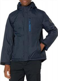 img 4 attached to Water And Wind Resistant Men'S Hooded Jacket With Chest Pocket By HFX