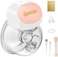 🤱 wearable breast pump: portable hands-free electric milk extractor - 2 modes, 5 levels, rechargeable, with massage and pumping mode - pink логотип