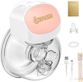 img 4 attached to 🤱 Wearable Breast Pump: Portable Hands-Free Electric Milk Extractor - 2 Modes, 5 Levels, Rechargeable, with Massage and Pumping Mode - Pink