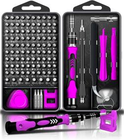 img 4 attached to 🔧 ZLX&LU Precision Screwdriver Set - Small Computer and Laptop Repair Tool Kit with 101 Mini Screwdriver Bits - Ideal for Cleaning and Repairing iPhone, PS4, Electronics, PC Accessories