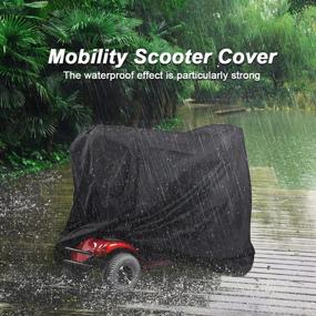 img 1 attached to 🛡️ Waterproof Mobility Scooter Cover - Accessories for 3&4 Wheel Scooters, 55" L x 26" W x 36" H