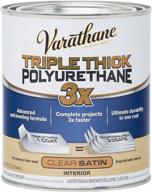 varathane 284473 triple thick polyurethane, 32 fl oz, satin logo