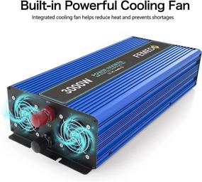 img 1 attached to 3000W Power Inverter - 3000 Watt Modified Sine Wave Inverter with 3 🔌 AC Outlets - DC 12V to AC 110V Converter for Car RV Truck (Blue)