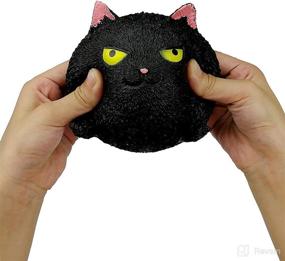 img 1 attached to Cat Shaped Stress Relief Squeeze Adults Baby & Toddler Toys