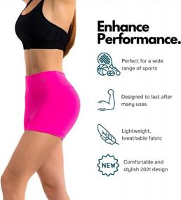 img 2 attached to CompressionZ Women'S Compression Shorts - Running, Fitness, Yoga, Swim, Bike