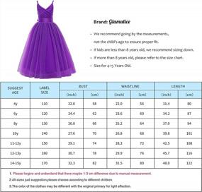 img 3 attached to Lace Bridesmaid Dress Long A-Line Wedding Gown Tulle Flower Girls Pageant Party Dresses Glamulice