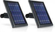 черные 2-компонентные солнечные панели wasserstein с внутренними батареями, совместимые с камерами blink outdoor и blink xt2/xt — камера не входит в комплект логотип