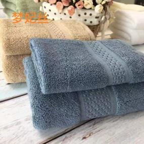 img 1 attached to JINAMART Soft Cotton Bath Towel Set - Highly Absorbent, Quick Drying Towels For Pool, Gym, And Bathroom Use - Luxury Quality [27.5" X 55"] - 2-Pack In Elegant Grey