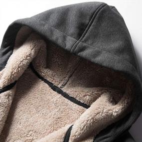 img 2 attached to Men'S Winter Sherpa Fleece Hooded Sweatshirt | Duyang Full Zip Up Outwear