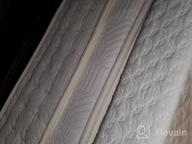 img 1 attached to Queen Size Memory Foam Mattress Topper - Cooling Ventilated Design With Gel Infused 3 Inch Ultra Plush Bamboo Cover review by Gabe Ries