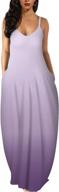 plus size women's sleeveless maxi dress with pockets for casual wear by wolddress logo