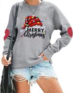 funny and festive: mnlybaby women's christmas crewneck sweatshirt with leopard xmas tree print logo