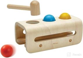 img 3 attached to PlanToys Hammering Sustainable Rubberwood Non Toxic