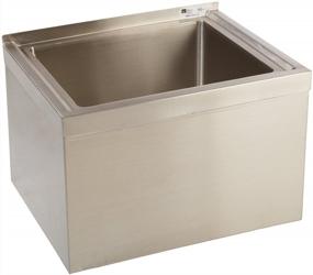 img 1 attached to John Boos EMS-2016-12 PBMS2016-12 Stainless Steel Mop Sink - 12" Deep Bowl, 24.5" X 19.1