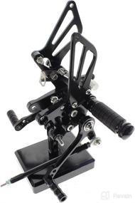 img 3 attached to Fully Adjustable Motorcycle Rearset Foot Pegs Footrests for GSXR750 GSXR600 1996-2005, GSXR1000 2000-2004, SV650 SV650S SV1000 SV1000S 1998-2014