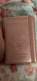 img 7 attached to Rose Gold ACdream Passport & Vaccine Card Holder - RFID Blocking Travel Documents Organizer Protector