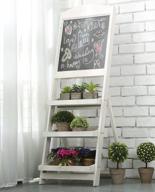 vintage a-frame chalkboard sign stand with display shelves - perfect for sidewalk advertising logo