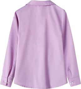 img 3 attached to 👧 Spring Gege Girl's School Uniform Sleeve Clothing with Tops, Tees, and Blouses