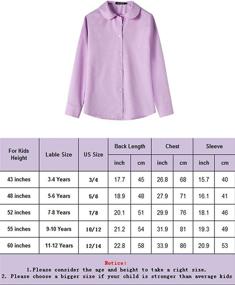 img 2 attached to 👧 Spring Gege Girl's School Uniform Sleeve Clothing with Tops, Tees, and Blouses