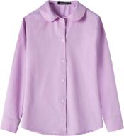 👧 spring gege girl's school uniform sleeve clothing with tops, tees, and blouses logo