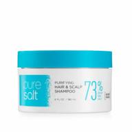 seacret hair shampoo - pure salt purifying hair & scalp shampoo enriched with dead sea minerals, clincly tested, 6 fl oz logo
