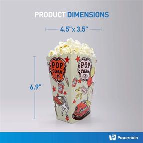 img 2 attached to 50 Count Amusement Papernain Popcorn Disposable