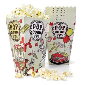 img 4 attached to 50 Count Amusement Papernain Popcorn Disposable