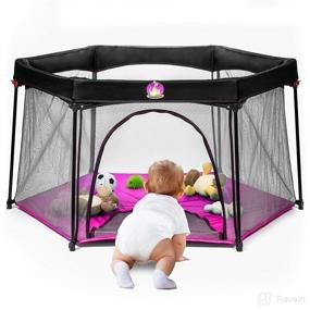 img 4 attached to 👶 Convenient Portable Playard for Infants, Babies, and Kids – The Perfect Home Store Companion