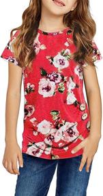 img 3 attached to Eytino Sleeve Shirts Casual Button Girls' Clothing and Tops, Tees & Blouses