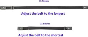 img 3 attached to 👗 Elastic Buckleless Women's Belts: MSTOKIN Stretch Invisible Accessories