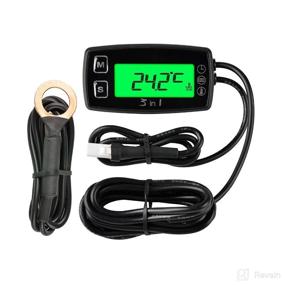 img 4 attached to 🔋 Runleader Digital Engine Temperature Gauge Volt Meter: Programmable Alerts, Clock Display, Backlight Selection - Ideal for Generator, Motorcycle, Dirtbike, ATV, Outboard Motor, Marine, Snowmobile