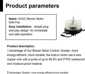 img 1 attached to Blower Replaces 2108206842 1996 2003 Mercedes